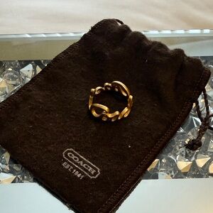 Coach brass Ring